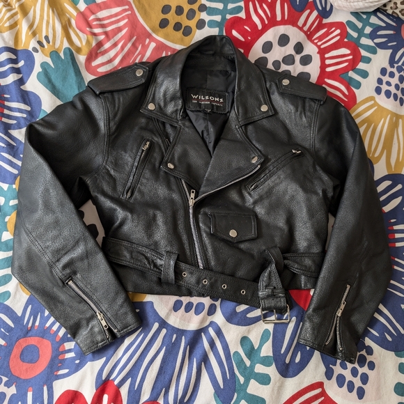 Wilson's Leather Cropped Jacket - Picture 1 of 12